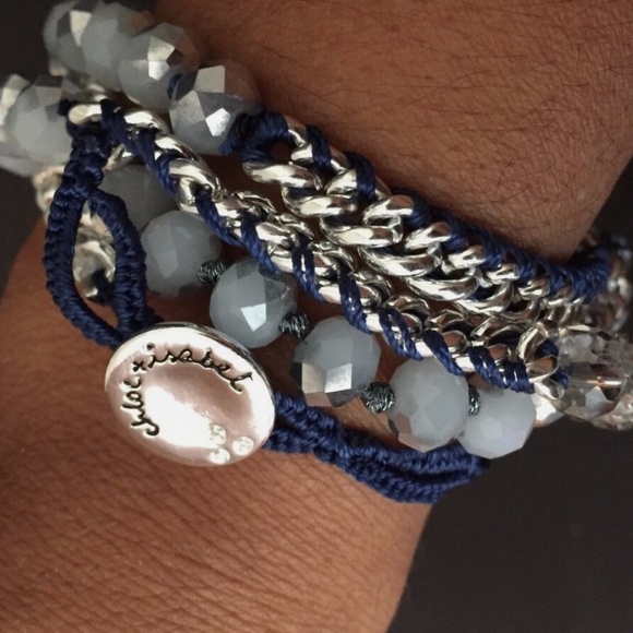 Chloe + Isabel Bead + Chain Multi-Wrap Bracelet B079NRAW NEW Original Dust Bag - Picture 2 of 7